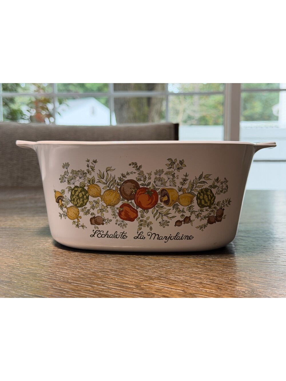 Vintage Corning Ware Spice of Life Casserole Dish L'Echalote La Marjolaine